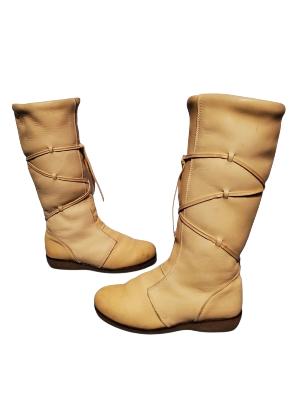 Vintage 1970's Chef "Cherokee" Chief Buttery Leather Pull-On Boots Women's 7